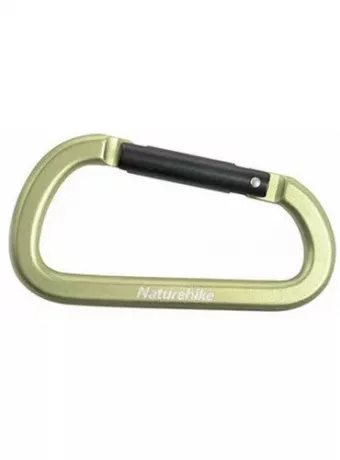 Карабин многофункциональный Naturehike NH15A001-H D-Type 8cm зелёный