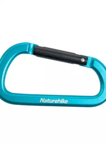 Карабин многофункциональный Naturehike NH15A001-H D-Type 8cm голубой